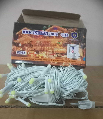 AirMount 56 LEDs 13 m White Steady String Rice Lights(Pack of 1)