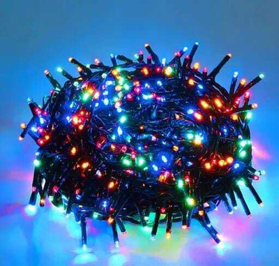 LightFlow 40 LEDs 10 m Multicolor Steady Bulb Rice Lights(Pack of 2)