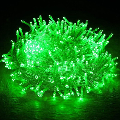 REPISH 56 LEDs 13 m Green Steady String Rice Lights(Pack of 1)