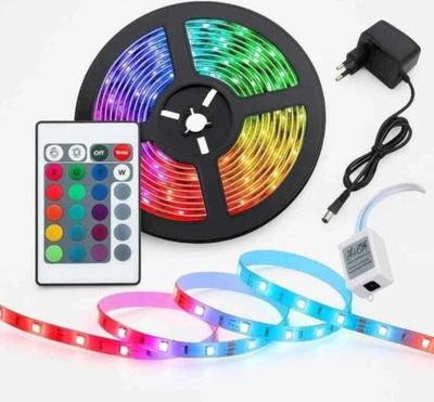 v enterprise gwalior 200 LEDs 3 m Multicolor Color Changing, Flickering, Steady Strip Rice Lights(Pack of 1)