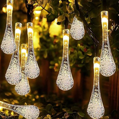 Asharya 14 LEDs 3.5 m White, Yellow Steady Water Drop Rice Lights(Pack of 1)