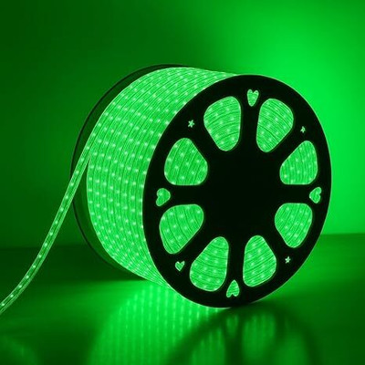 RAYVIX 600 LEDs 5 m Green Steady Strip Rice Lights(Pack of 1)
