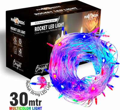 Pick Ur Needs 60 LEDs 30 m Multicolor Color Changing Bulb Rice Lights(Pack of 1)