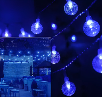 Leeway 25 LEDs 5 m Blue Steady Ball Rice Lights(Pack of 1)