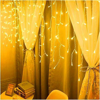 Kavyashine 54 LEDs 20 m White, Yellow Flickering Bulb Rice Lights(Pack of 1)