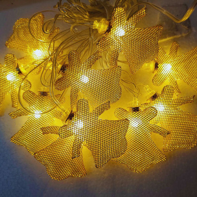 Kavyashine 10 LEDs 3.01 m Gold Steady Bell Rice Lights(Pack of 1)