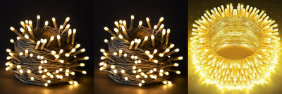 PKG 40 LEDs 11 m Multicolor Steady String Rice Lights(Pack of 3)