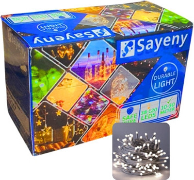 SAYENY 38 LEDs 13 m White Steady String Rice Lights(Pack of 1)
