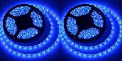 spark world 260 LEDs 4 m Blue Steady Strip Rice Lights(Pack of 2)