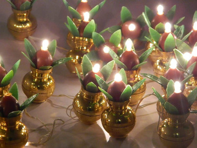 NIR JAY 18 LEDs 2 m Yellow Steady Diya Rice Lights(Pack of 1)