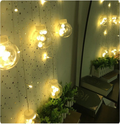 Local Charm 138 LEDs 2.5 m Yellow Flickering Ball Rice Lights(Pack of 1)
