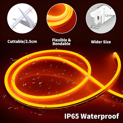 NEXIFY 400 LEDs 4 m Orange Steady Strip Rice Lights(Pack of 1)