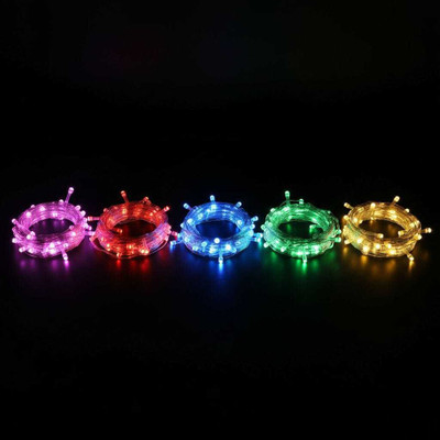 KIDZwag 40 LEDs 15 m Green, Blue, Red, Yellow, Pink Steady Bulb Rice Lights(Pack of 5)