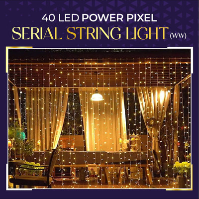 PriPra 40 LEDs 15 m White Steady Ball Rice Lights(Pack of 1)