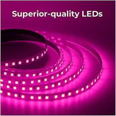 ChanduAkki 120 LEDs 5 m Pink Steady Strip Rice Lights(Pack of 1)