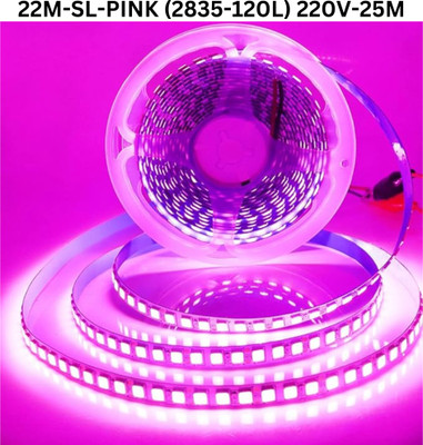 TECHGEAR 1860 LEDs 22 m Pink Steady Bulb Rice Lights(Pack of 1)