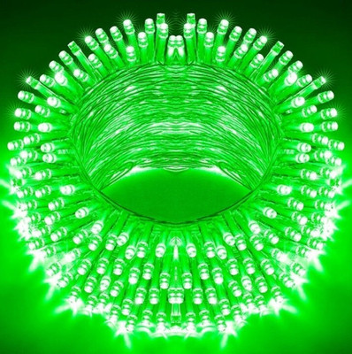 Illuminator 22 LEDs 10 m Green Steady Bulb Rice Lights(Pack of 1)