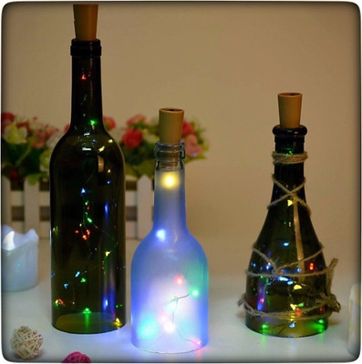 MAHI HOME DÉCOR 20 LEDs 1.98 m Multicolor Steady String Rice Lights(Pack of 3)