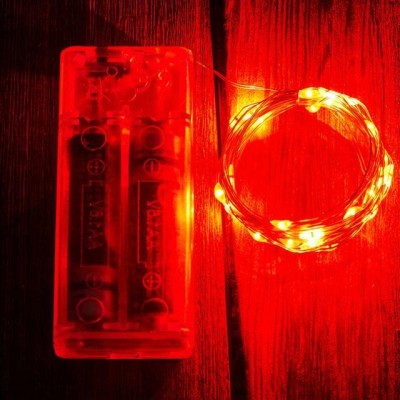 TurboTraders 30 LEDs 3 m Red Steady String Rice Lights(Pack of 1)