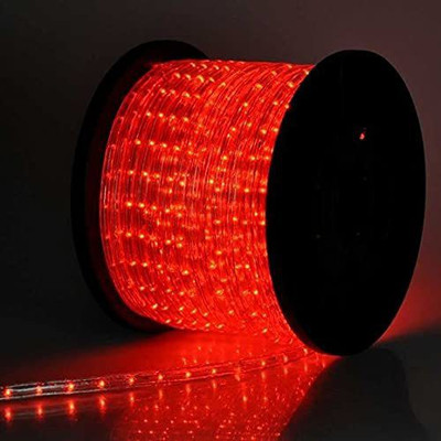 SHREE INDUSTRIESS 400 LEDs 25 m Red Steady Strip Rice Lights(Pack of 1)