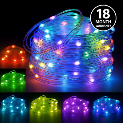 MANSAA 100 LEDs 10 m Multicolor Color Changing String Rice Lights(Pack of 1)