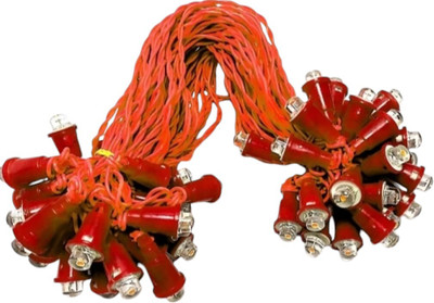 Shiv Shankar Sells 50 LEDs 10 m Orange Steady Bulb Rice Lights(Pack of 1)
