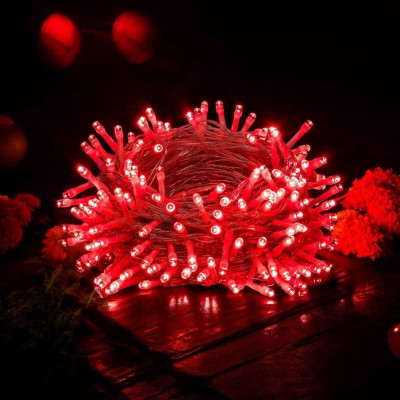 CANDLE 40 LEDs 11 m Red Steady String Rice Lights(Pack of 1)
