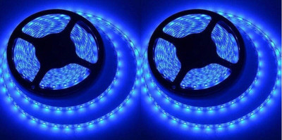 Illuminator 192 LEDs 4 m Blue Steady Strip Rice Lights(Pack of 2)
