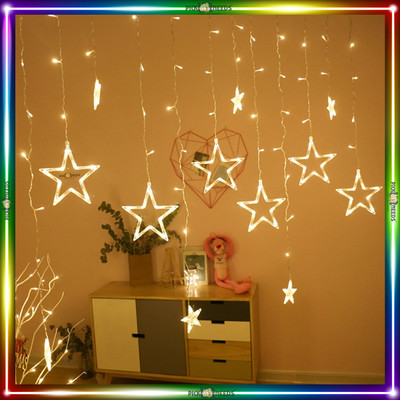 Pick Ur Needs 138 LEDs 2.49 m Yellow Flickering Star Rice Lights(Pack of 1)