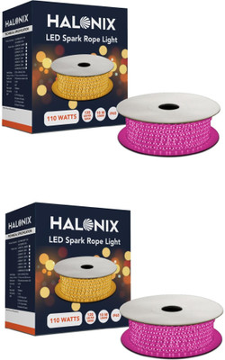 HALONIX 1200 LEDs 10 m Pink Flickering Strip Rice Lights(Pack of 2)