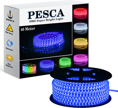 PESCA 2880 LEDs 40 m Blue Steady String Rice Lights(Pack of 1)