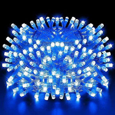 TECHGEAR 36 LEDs 9 m Blue Flickering Bulb Rice Lights(Pack of 1)