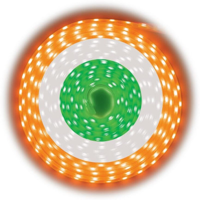 Xydrozen 1800 LEDs 15 m Orange, White, Green Steady Strip Rice Lights(Pack of 1)