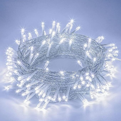 TECHGEAR 56 LEDs 13 m White Flickering Bulb Rice Lights(Pack of 1)