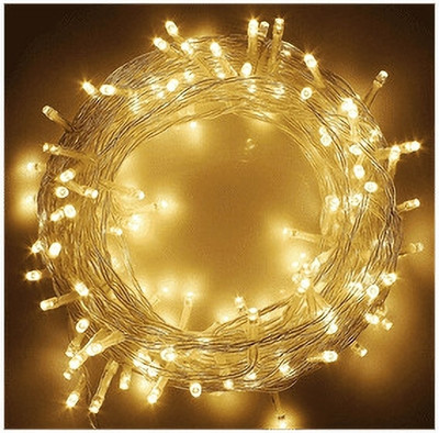 WBD 98 LEDs 11 m Yellow Color Changing Bulb Rice Lights(Pack of 1)