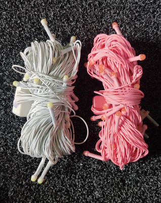 nini 44 LEDs 14.99 m Pink, White Steady String Rice Lights(Pack of 2)