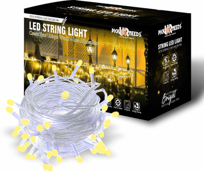 Daily Needs Shop 60 LEDs 20 m Yellow Steady String Rice Lights(Pack of 1)