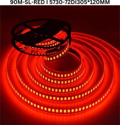 TECHGEAR 7200 LEDs 90 m Red Steady Bulb Rice Lights(Pack of 1)