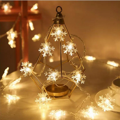 WunderVoX 14 LEDs 3.35 m Transparent Steady Snow Flake Rice Lights(Pack of 1)