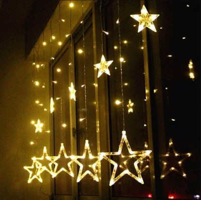Da Novira 140 LEDs 2.6 m Yellow Steady String Rice Lights(Pack of 1)