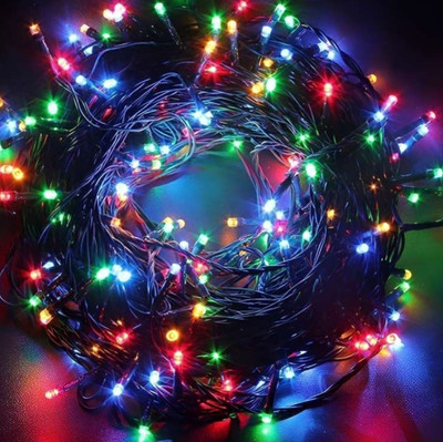 pompeo 50 LEDs 3 m Multicolor Steady Bulb Rice Lights(Pack of 1)