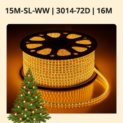 KAVORA 950 LEDs 15 m White, Yellow Steady Strip Rice Lights(Pack of 1)