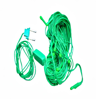 asep 22 LEDs 12 m Green Steady Bulb Rice Lights(Pack of 1)