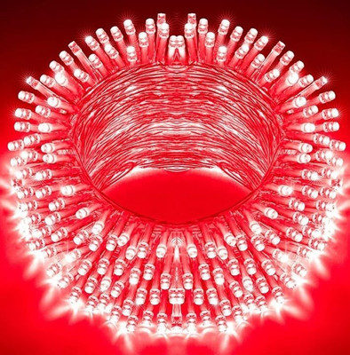 QUACE 40 LEDs 11 m Red Steady String Rice Lights(Pack of 1)