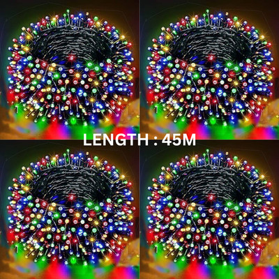 spark world 1 LEDs 45 m Multicolor Steady Bulb Rice Lights(Pack of 4)