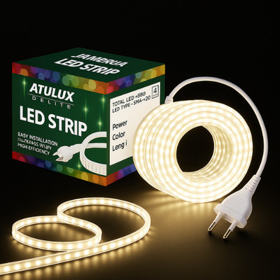 ATULUX 950 LEDs 14 m White Steady Strip Rice Lights(Pack of 1)