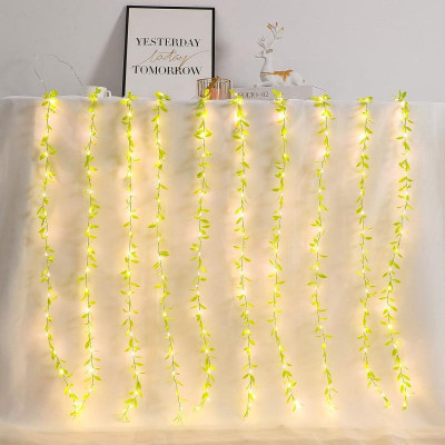 inooBeam 180 LEDs 2.97 m Yellow Flickering Leaf Rice Lights(Pack of 1)