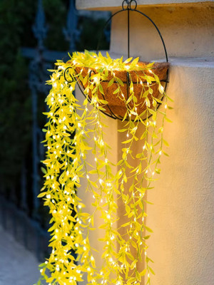 NAIRO 200 LEDs 3 m Yellow Flickering Leaf Rice Lights(Pack of 1)