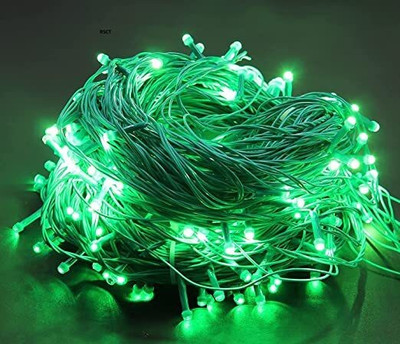 AgTrendz 50 LEDs 15 m Green Steady String Rice Lights(Pack of 1)