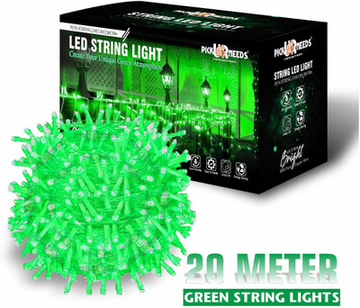 Daily Needs Shop 60 LEDs 20 m Green Steady String Rice Lights(Pack of 1)